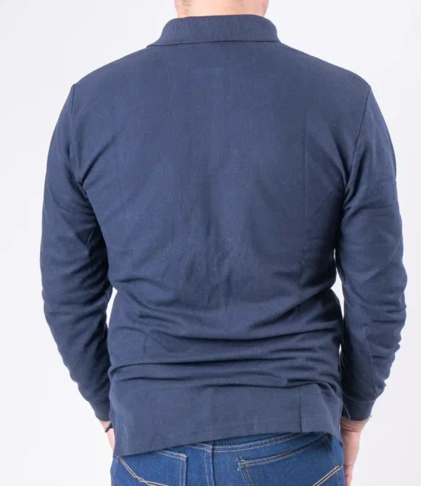 POLERA PIQUE CON CUELLO MANGA LARGA comercial atalaya FOTO 3