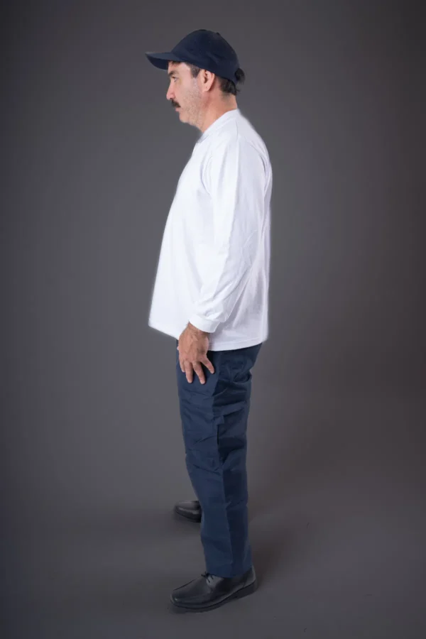 POLERA PIQUE CON CUELLO MANGA LARGA comercial atalaya fondo gris